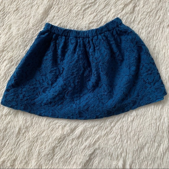 2 Plaid Pleated/Lace Skirts Bundle•Size 6/7 Gap and Crewcuts - Picture 2 of 6